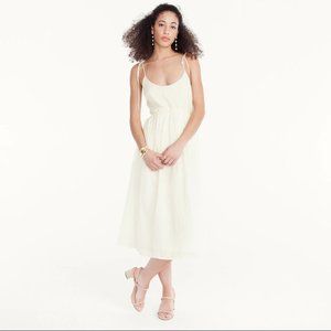 J.Crew White Scoopneck Summer Dress Size 4 Brand New with Tags